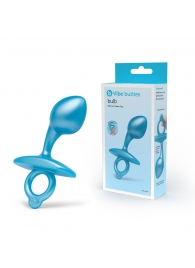 Голубая анальная пробка для массажа простаты Bulb Silicone Prostate Plug - 10,7 см. - b-Vibe - в Салавате купить с доставкой