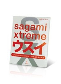 Ультратонкий презерватив Sagami Xtreme SUPERTHIN - 1 шт. - Sagami - купить с доставкой в Салавате