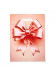 Пакет с принтом в виде банта с вырубной ручкой (30х40 см) - Сима-Ленд - купить с доставкой в Салавате