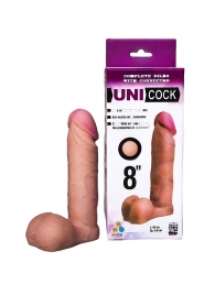 Фаллическая насадка для страпона UNICOCK 8  - 20 см. - LOVETOY (А-Полимер) - купить с доставкой в Салавате