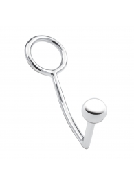Кольцо на пенис с анальным стимулятором Stainless Steel Anal Hook   Cock Ring - BlueLine - в Салавате купить с доставкой