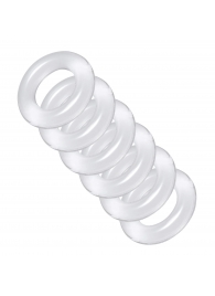 Комплект из 6 прозрачных эрекционных колец Ring Master Custom Ball Stretcher Kit - XR Brands - в Салавате купить с доставкой