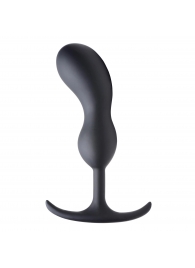 Черный массажер простаты с утяжелителями Premium Silicone Weighted Prostate Plug Large - 18,8 см. - XR Brands - в Салавате купить с доставкой