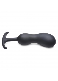 Черный массажер простаты с утяжелителями Premium Silicone Weighted Prostate Plug XL - 20,8 см. - XR Brands - в Салавате купить с доставкой