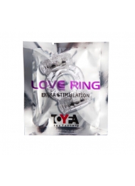 Прозрачное виброкольцо с двумя вибропульками - Toyfa Basic - в Салавате купить с доставкой