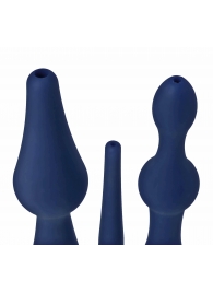 Набор из 3 универсальных насадок для анального душа Universal 3 Piece Silicone Enema Attachment Set - XR Brands - купить с доставкой в Салавате