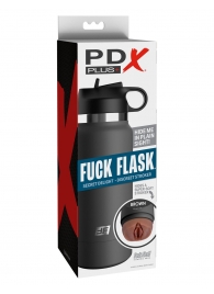 Смуглый мастурбатор-вагина в корпусе-бутылке F*ck Flask - Pipedream - в Салавате купить с доставкой