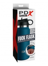 Смуглый мастурбатор-вагина в синей колбе F*ck Flask - Pipedream - в Салавате купить с доставкой