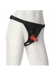 Трусики со штырьком для фиксации насадок Ultra Harness with Plug - Doc Johnson - купить с доставкой в Салавате