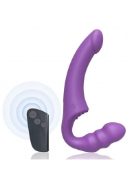 Фиолетовый безремневой страпон Straples Strap-On Dildo - Erokay - купить с доставкой в Салавате