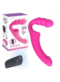 Розовый безремневой страпон Straples Strap-On Dildo - Erokay - купить с доставкой в Салавате