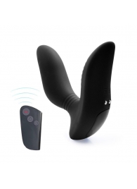 Черный вибромассажер простаты 3,5’’ Remote Control Curve P-spot Massager - 12 см. - Erokay - в Салавате купить с доставкой