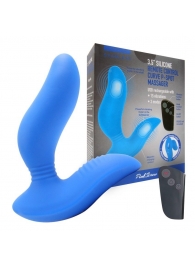 Синий вибромассажер простаты 3,5’’ Remote Control Curve P-spot Massager - 12 см. - Erokay - в Салавате купить с доставкой