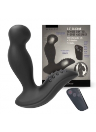 Черный вибромассажер простаты 3,5’’ Remote Control P-spot Massager - 12,5 см. - Erokay - в Салавате купить с доставкой