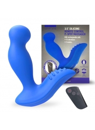 Синий вибромассажер простаты 3,5’’ Remote Control P-spot Massager - 12,5 см. - Erokay - в Салавате купить с доставкой