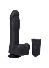 Черная мини-машина на присоске Piston Thruster - Doc Johnson - купить с доставкой в Салавате