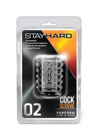 Прозрачная насадка на пенис с шишечками STAY HARD COCK SLEEVE 02 CLEAR - Blush Novelties - в Салавате купить с доставкой