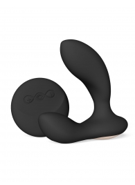 Черный вибромассажер простаты с пультом ДУ Hugo 2 Remote - Lelo - в Салавате купить с доставкой
