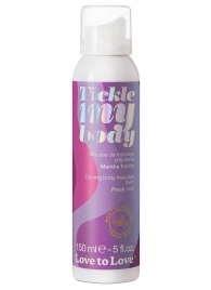 Массажная хрустящая пенка Tickle My Body Fresh Mint с ароматом мяты - 150 мл. - Love to Love - купить с доставкой в Салавате