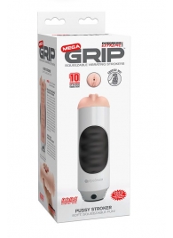 Мастурбатор-вагина Extreme Toyz Mega Grip Vibrating Stroker Mouth - Pipedream - в Салавате купить с доставкой