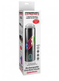 Перезаряжаемый мастурбатор-ротик Extreme Toyz Rechargeable Roto-Bator Mouth - Pipedream - в Салавате купить с доставкой