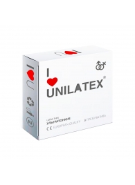 Ультратонкие презервативы Unilatex Ultra Thin - 3 шт. - Unilatex - купить с доставкой в Салавате