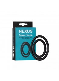 Черное двойное эрекционное кольцо Nexus Enduro Double - Nexus Range - в Салавате купить с доставкой