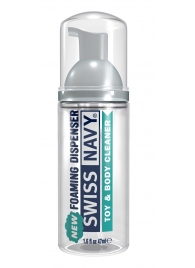 Очищающая пенка для игрушек и тела Toy   Body Cleaner Foamer - 47 мл. - Swiss navy - купить с доставкой в Салавате