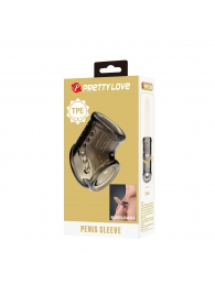 Дымчатая насадка на пенис и мошонку - Baile - в Салавате купить с доставкой