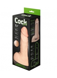 Телесный фаллоудлинитель с мошонкой Cock Next - 19 см. - LOVETOY (А-Полимер) - в Салавате купить с доставкой