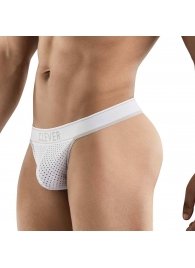 Белые перфорированные трусы-тонги Clever Ambar Thong - Clever Masculine Underwear купить с доставкой Белые перфорированные трусы-тонги Clever Ambar Thong - Clever Masculine Underwear купить с доставкой