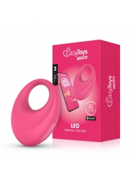 Розовое интерактивное эрекционное виброкольцо Leo - Easy toys - в Салавате купить с доставкой