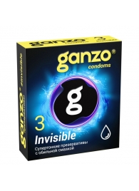Супертонкие презервативы Ganzo Invisible - 3 шт. - Ganzo - купить с доставкой в Салавате