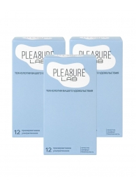 Набор из 3 упаковок ультратонких презервативов Pleasure Lab (по 12 шт.) - Pleasure Lab - купить с доставкой в Салавате