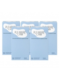 Набор из 5 упаковок ультратонких презервативов Pleasure Lab (по 12 шт.) - Pleasure Lab - купить с доставкой в Салавате