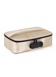 Золотистая сумочка для хранения игрушек Discreet Box - Dorcel - купить с доставкой в Салавате