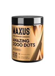 Точечные презервативы MAXUS 2000 Amazing Dots с железным кейсом - 12 шт. - Maxus - купить с доставкой в Салавате