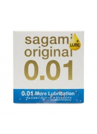 Увлажнённый презерватив Sagami Original 0.01 Extra Lub - 1 шт. - Sagami - купить с доставкой в Салавате