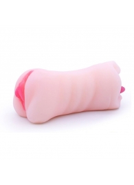 Телесный двусторонний мастурбатор - вагина и ротик - Boys of Toys - в Салавате купить с доставкой