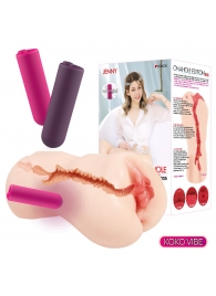 Мастурбатор-вагина с вибрацией Jenny Onahole edition 005 - KOKOS - в Салавате купить с доставкой