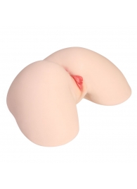 Мастурбатор-полуторс с двойным слоем материала и вибрацией Jenny Onahole Real Hips - KOKOS - в Салавате купить с доставкой