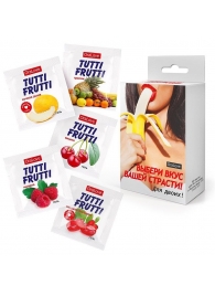 Набор из 5 саше съедобных смазок Tutti-Frutti - Биоритм - купить с доставкой в Салавате
