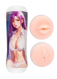 Двусторонний мастурбатор аниме - ротик и вагина - Tokyo Style - в Салавате купить с доставкой