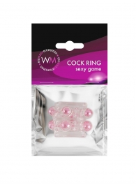 Прозрачная насадка на пенис с цветными шариками - Erowoman-Eroman - в Салавате купить с доставкой