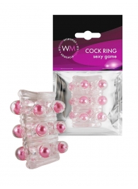 Прозрачная сквозная насадка на пенис с цветными шариками - Erowoman-Eroman - в Салавате купить с доставкой