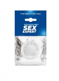 Эрекционное кольцо с мягкой стимулирующей насадкой - Sex Expert - в Салавате купить с доставкой
