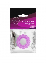 Лиловое эрекционное кольцо с 2 рядами стимулирующих шариков - Erowoman-Eroman - в Салавате купить с доставкой