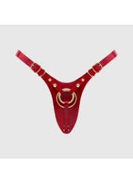 Красный пояс для фиксации насадок Strap-On-Me Leatherette Harness Fabulous - Strap-on-me - купить с доставкой в Салавате