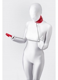 Красный ошейник с подкладкой из меха - ToyFa - купить с доставкой в Салавате