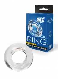 Прозрачное эрекционное кольцо-бублик - Sex Expert - в Салавате купить с доставкой